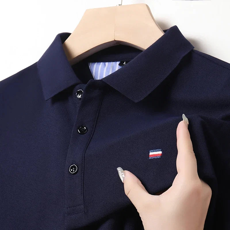 2025 New Cotton Summer Men's Casual Fashion Versatile Polo Shirt Breathable and comfortable embroidered top 2025 New Cotton Summer Men's Casual Fashion Versatile Polo Shirt Breathable and comfortable embroidered top